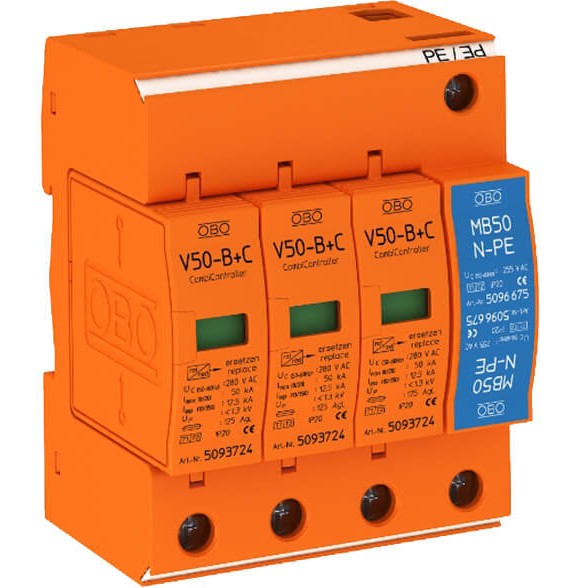 Thiết bị chống sét 3 pha Type 1 OBO V50-B+C3+NPE-280
