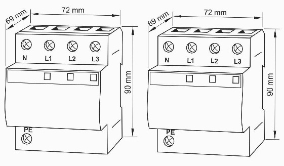 bộ chống sét lan truyền CPT CS4 P-100/400: