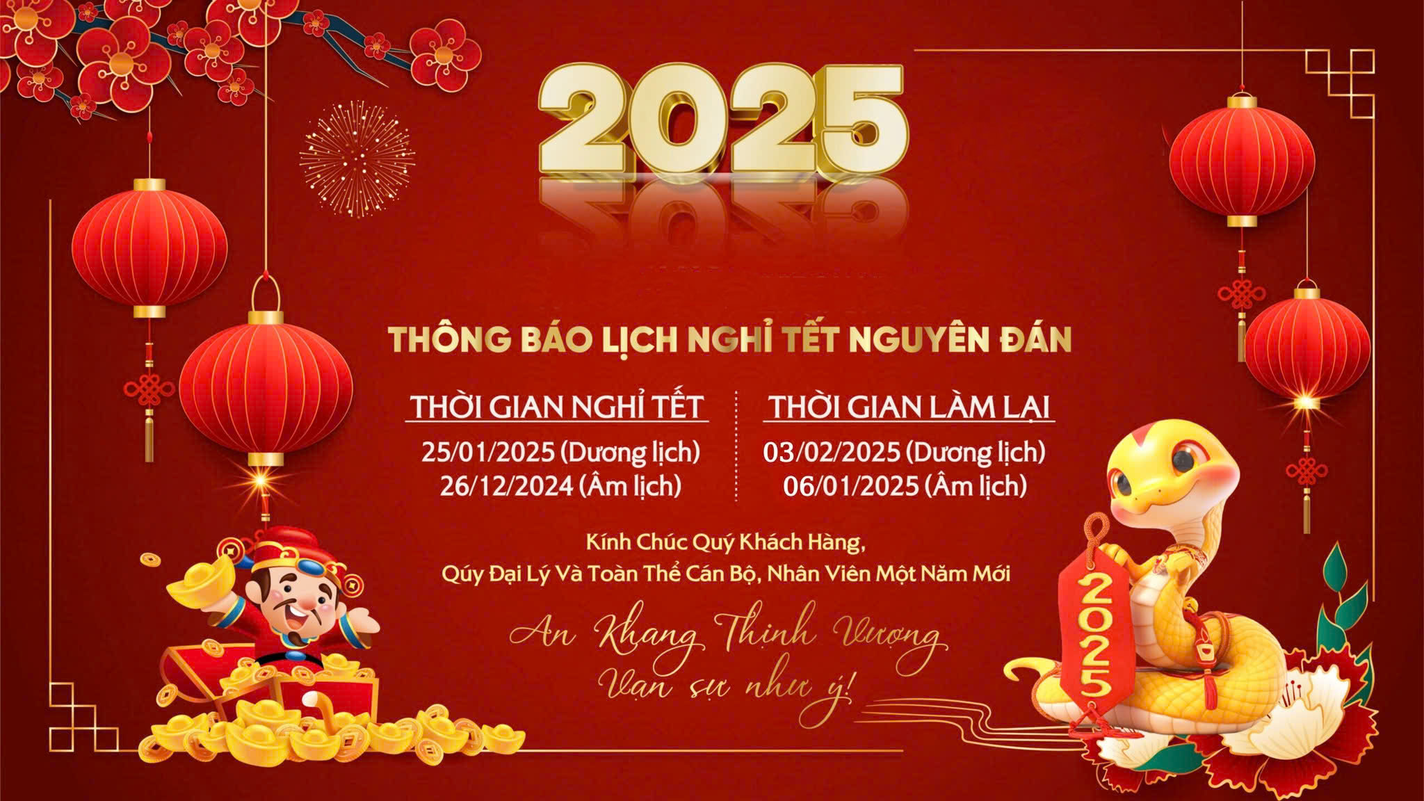 Lịch nghỉ tết công ty Đông Nam