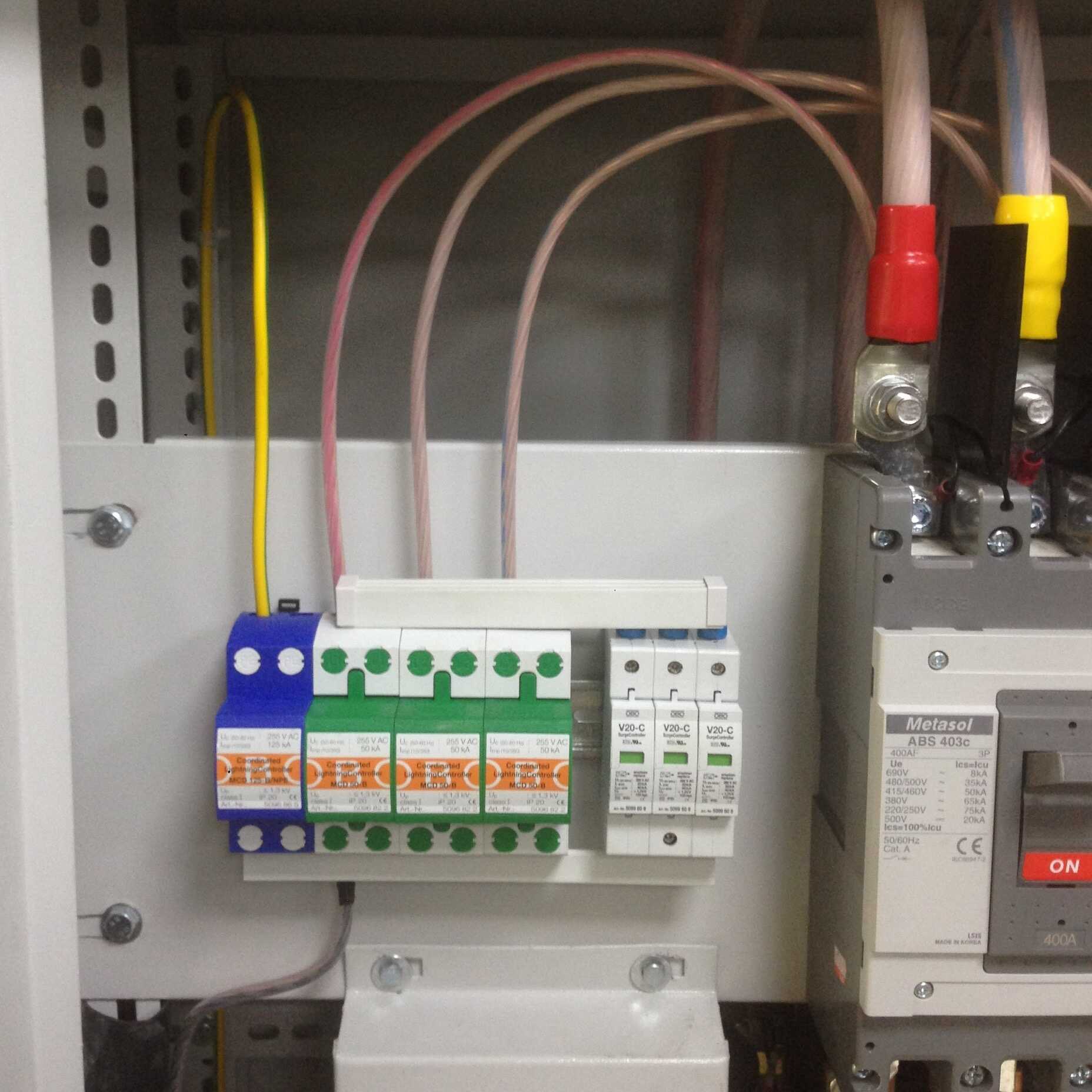 Thiết bị chống sét obo 3 pha lắp tủ MSB