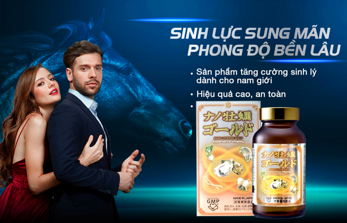 Viên Uống Tinh Chất Hàu Nano Oyster Gold Nichiei Bussan Nhật Bản 120 Viên