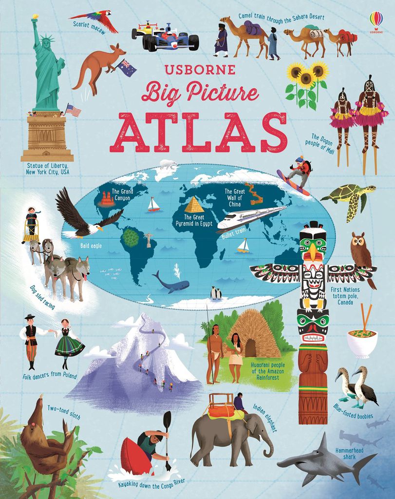 Sách hay cho bé - Review cuốn Big picture book of Atlas- Usborne