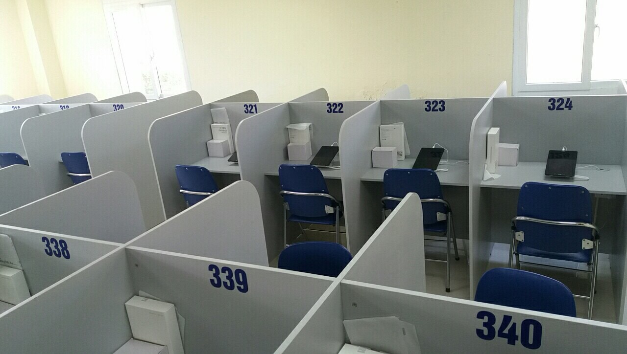 Thiết bị chống trộm ipad tại phòng thi ĐH Y