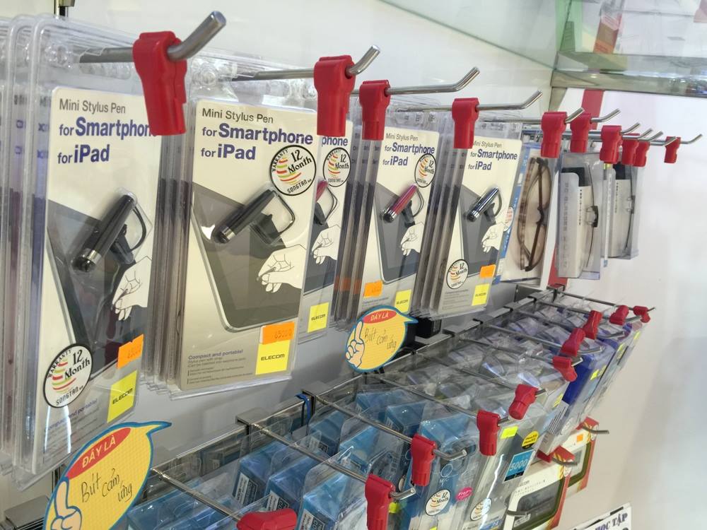 Phụ kiện khóa chặn đầu móc treo - an ninh cho các kệ hàng