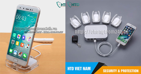 So sánh sự khác nhau giữa  chống trộm trưng bày TRUNG TÂM và ĐỘC LẬP