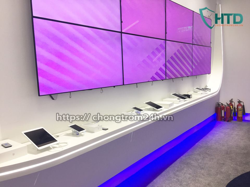 Ưu điểm lớn khi sử dụng chống trộm hàng trưng bày Smartphone, ipad, laptop