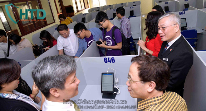 Thiết bị chống trộm máy tính bảng HTD tại Đại Học Y Hà Nội