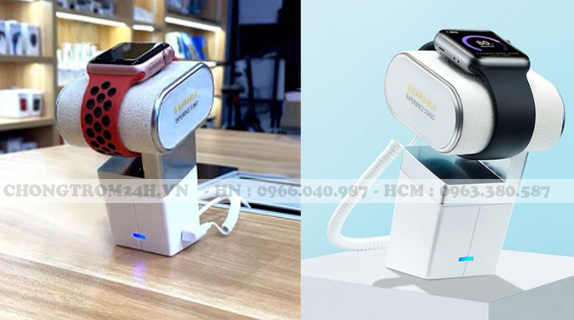 Giải pháp bảo mật đế trưng bày đồng hồ thông minh tuyệt vời
