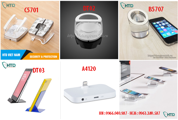 Nơi bán chân đế mica trưng bày điện thoại, ipad trên bàn trải nghiệm