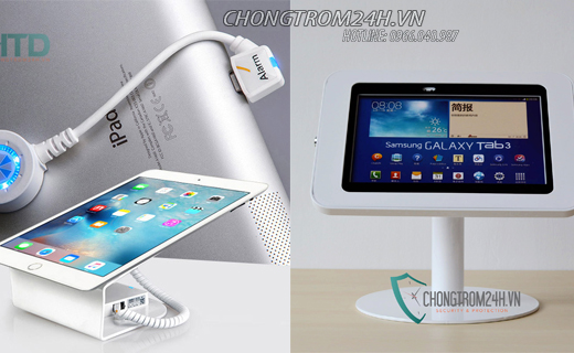 Phân loại 2 mẫu giá đỡ chống trộm máy tính bảng thông dụng hiện nay