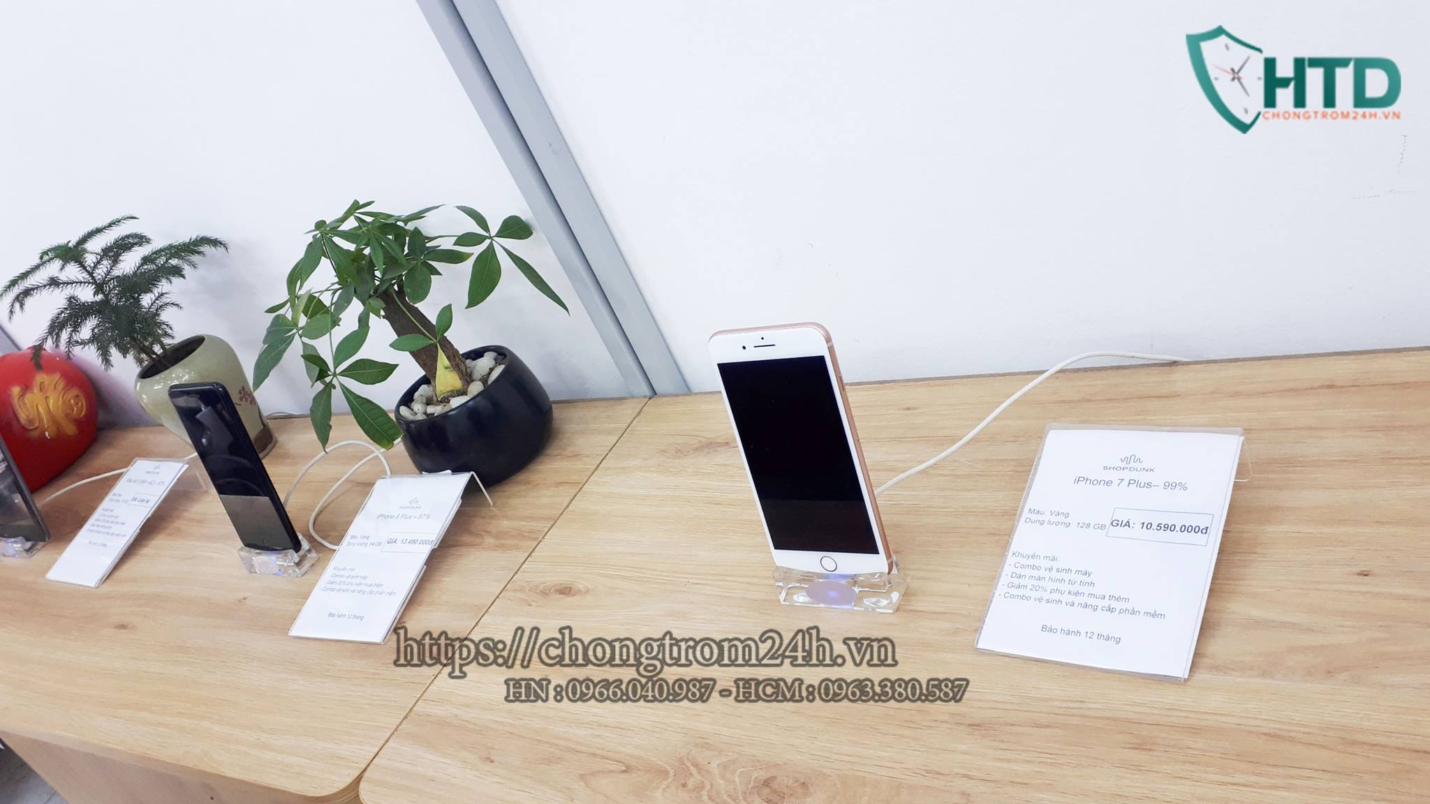 Chống trộm điện thoại trung bày trung tâm LHT