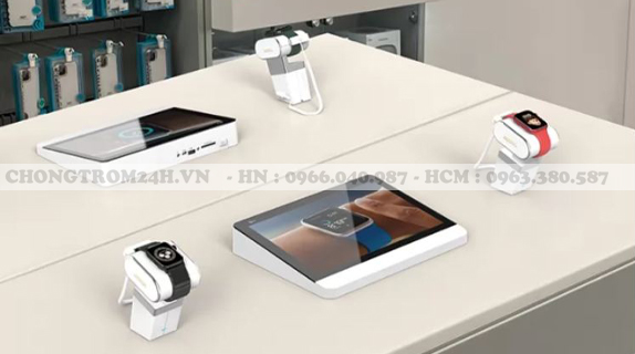 Giải pháp bảo mật đế trưng bày đồng hồ thông minh tuyệt vời