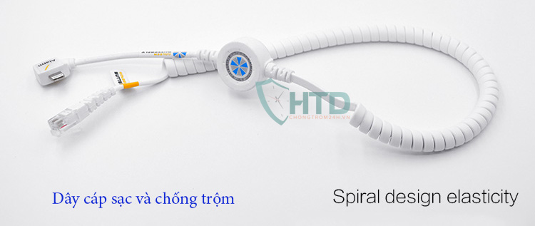 cáp sạc và chống trộm ipad