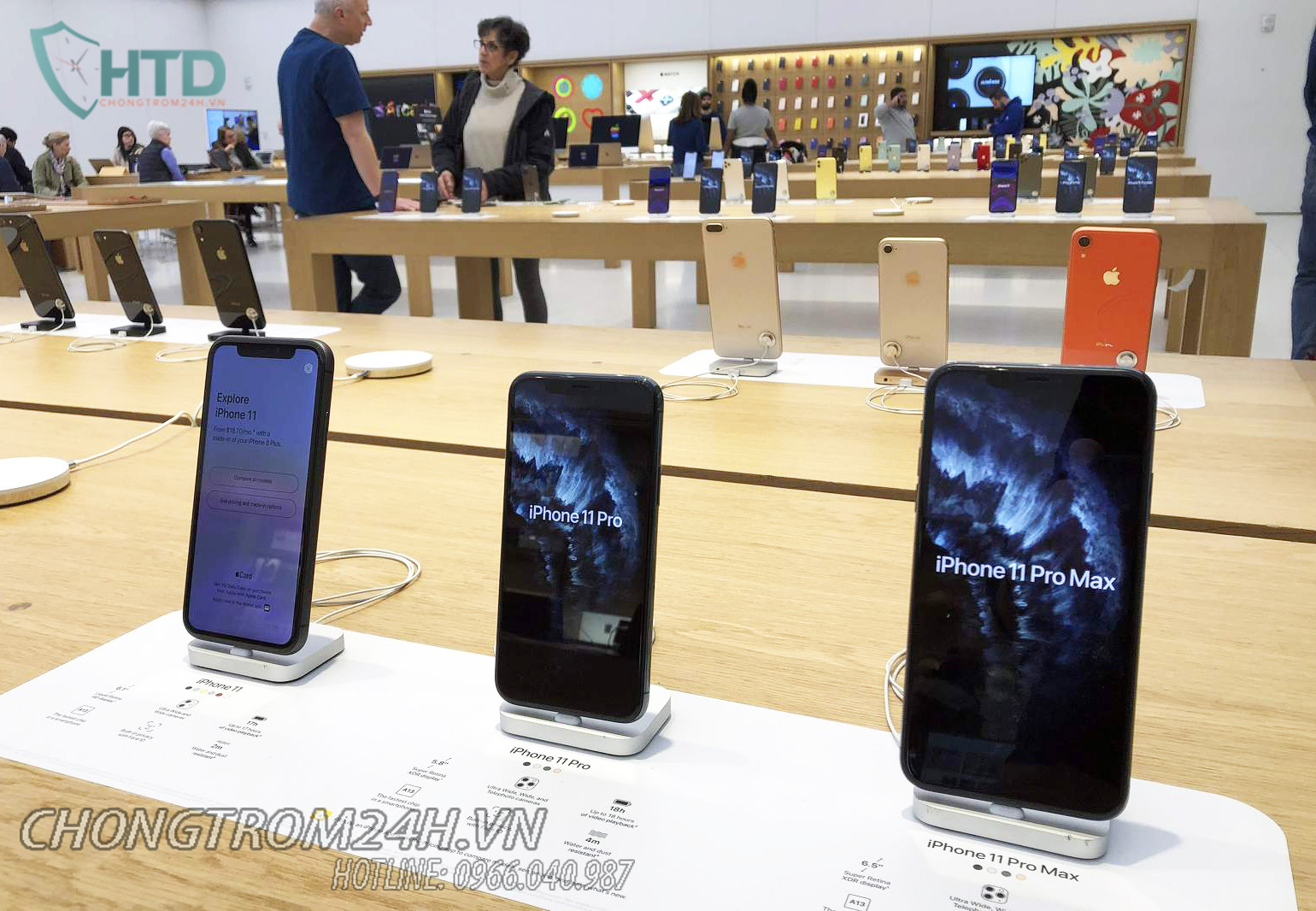 Trưng bày trải nghiệm Iphone