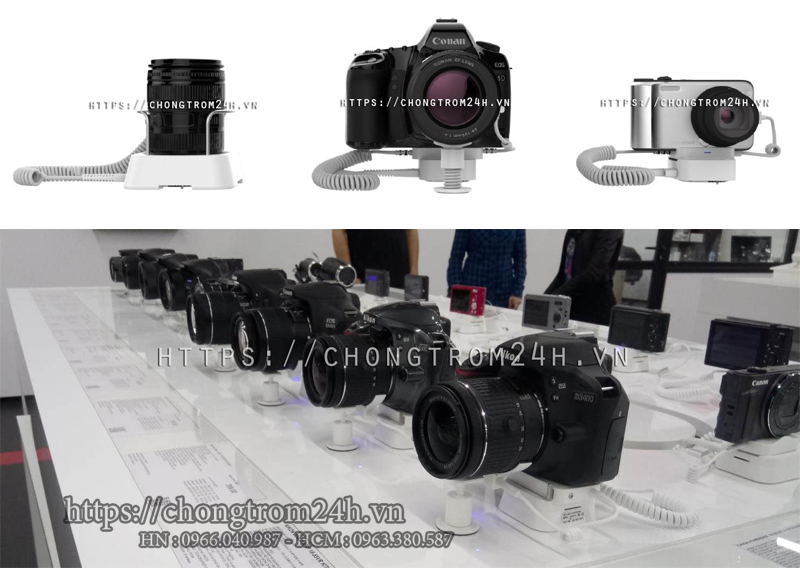 Thiết bị chống trộm máy ảnh trưng bày cho cửa hàng kinh doanh