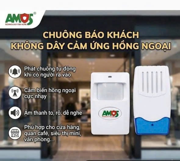 Chuông báo khách cảm ứng hồng ngoại