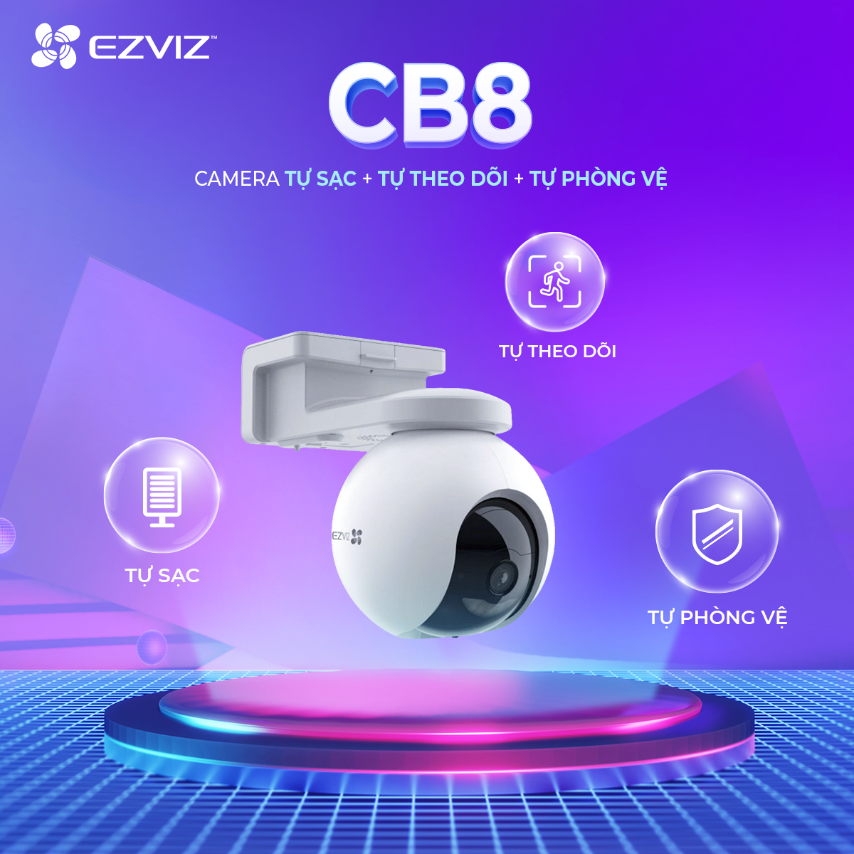Camera Pin Đáng Mua Cho An Ninh Tại Nhà Và Văn Phòng Camera WiFi EZVIZ CB8 3MP 2K (CS-CB8-R100- 2C3WFL)
