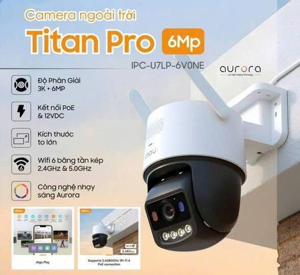 Camera imou Titan Pro - IPC-U7LP-6VONE 3K+(6MP)