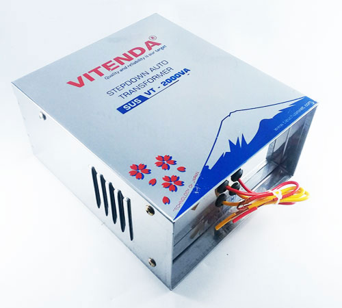 Bộ đổi điện 2,5KVA Vitenda inox từ 220V xuống 100V – 110V