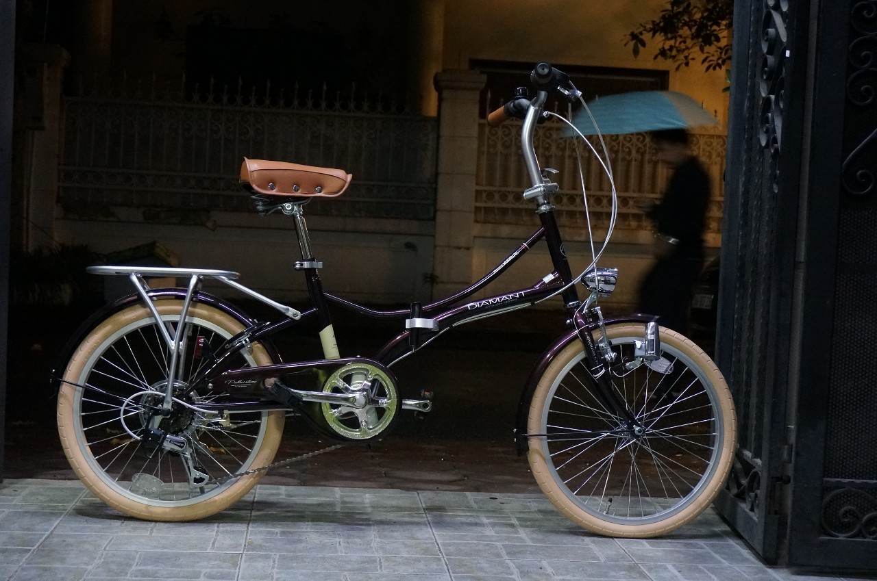 MYPALLAS -  xe đạp gấp Nhật Bản phiên bản M260 màu nâu