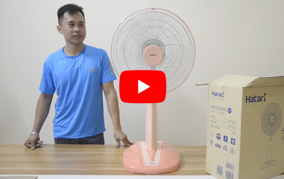 Hướng dẫn lắp đặt quạt lửng Hatari HBS16M4 và HBS16R2