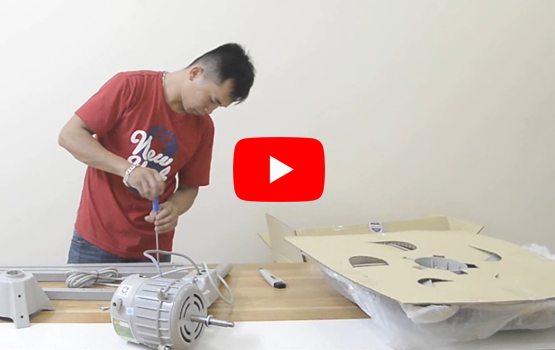 Hướng dẫn lắp đặt quạt công nghiệp 4 chân Hatari IQ22M1 1