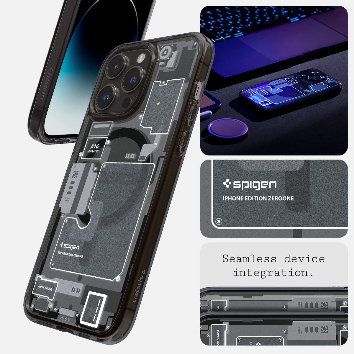 ỐP LƯNG SPIGEN IPHONE 14 PRO MAX ULTRA HYBRID ZERO ONE MAGFIT DESIGN FO
