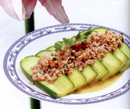 Dưa leo xào thịt băm