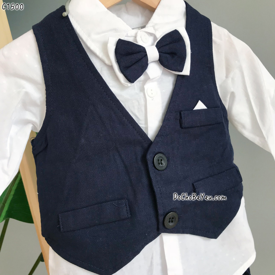 Áo khoác dạ cổ vest công tử cho bé trai 2-7 tuổi( có sẵn) | Shopee Việt Nam