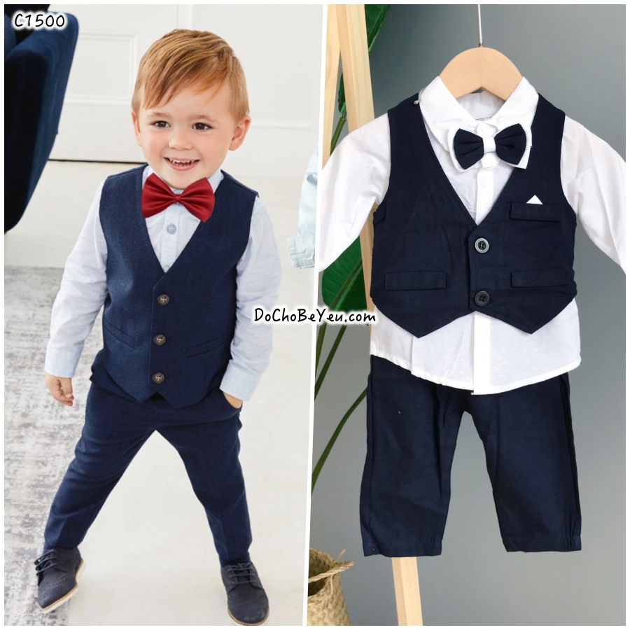 Set Vest bé trai, Bộ Vest cho Bé Trai (không bao gồm áo thun) chất vải Cao  Cấp,cho bé ,đáng yêu bảnh bao mã T3 . | Shopee Việt Nam