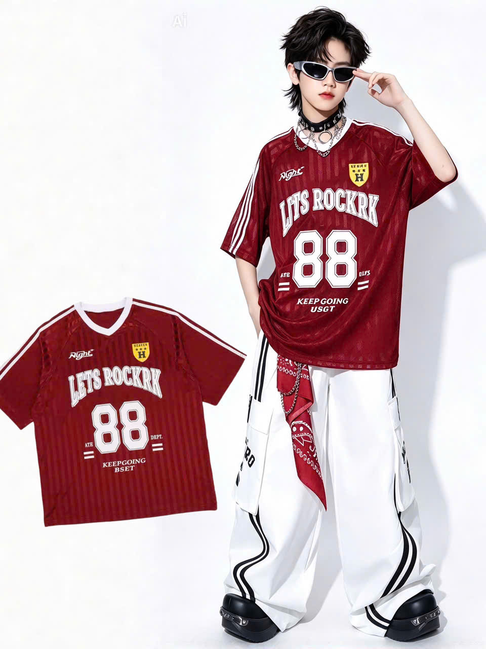 Áo thun bé trai form rộng oversize hot trend