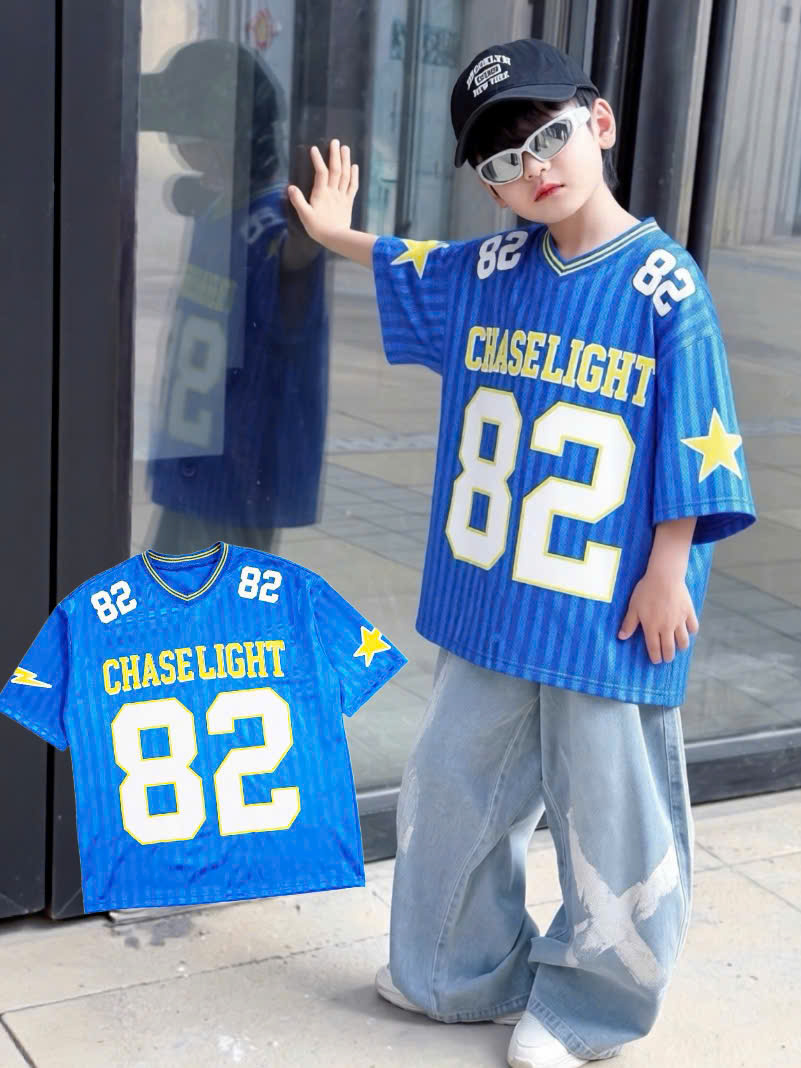 Áo thun bé trai form rộng oversize hot trend