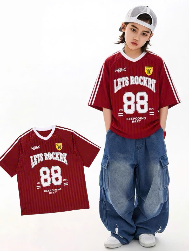 Áo thun bé trai form rộng oversize hot trend
