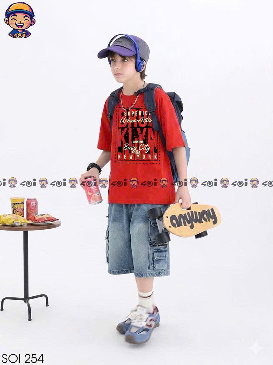 Set quần áo cho bé trai size đại 25 - 55 kg