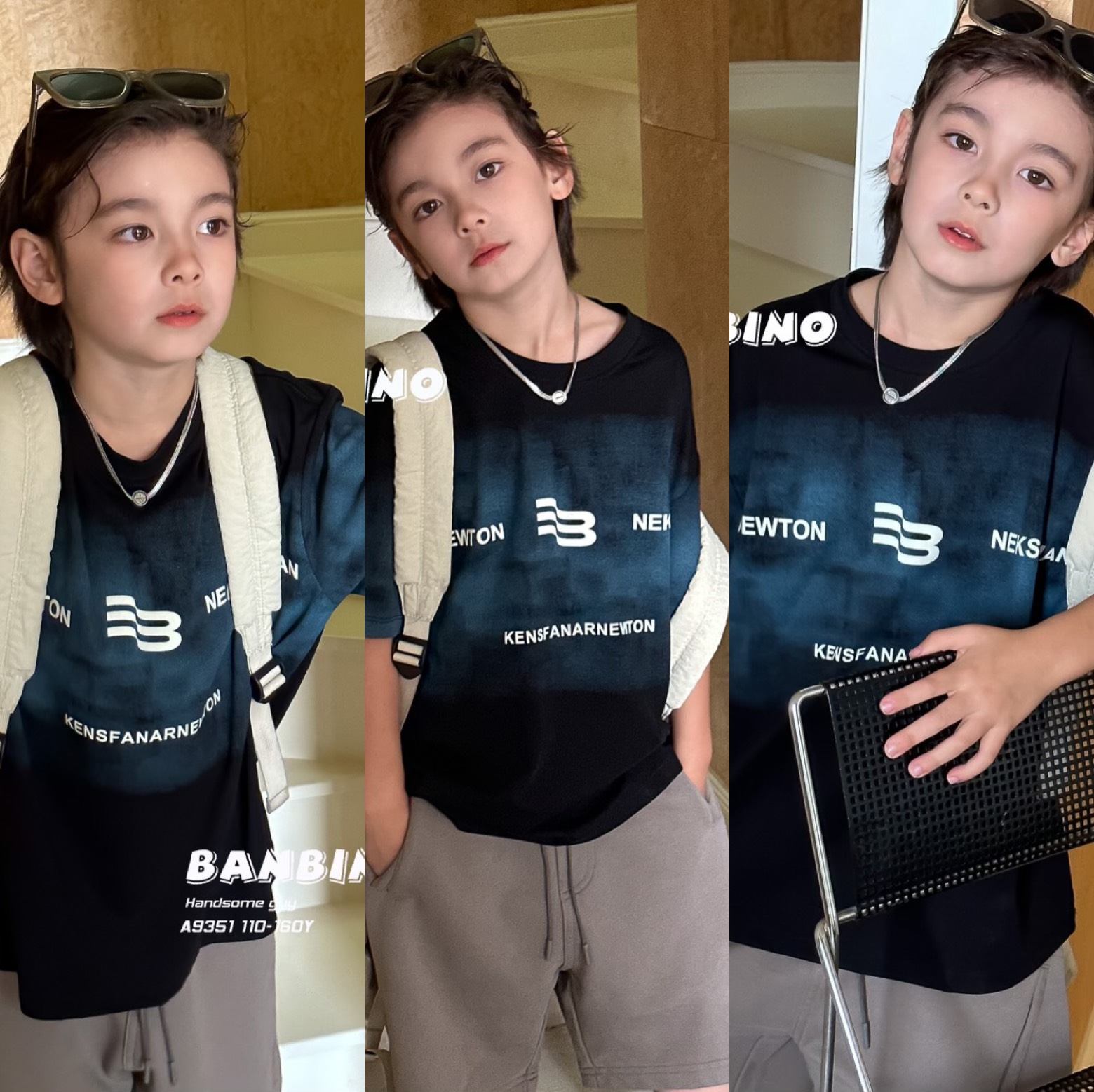 Áo thun Banbino cho bé trai size đại đến 55kg