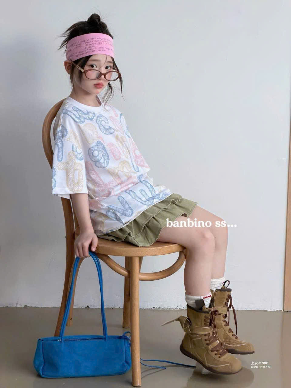 Áo thun bé gái size đại, áo thun trẻ em Banbino