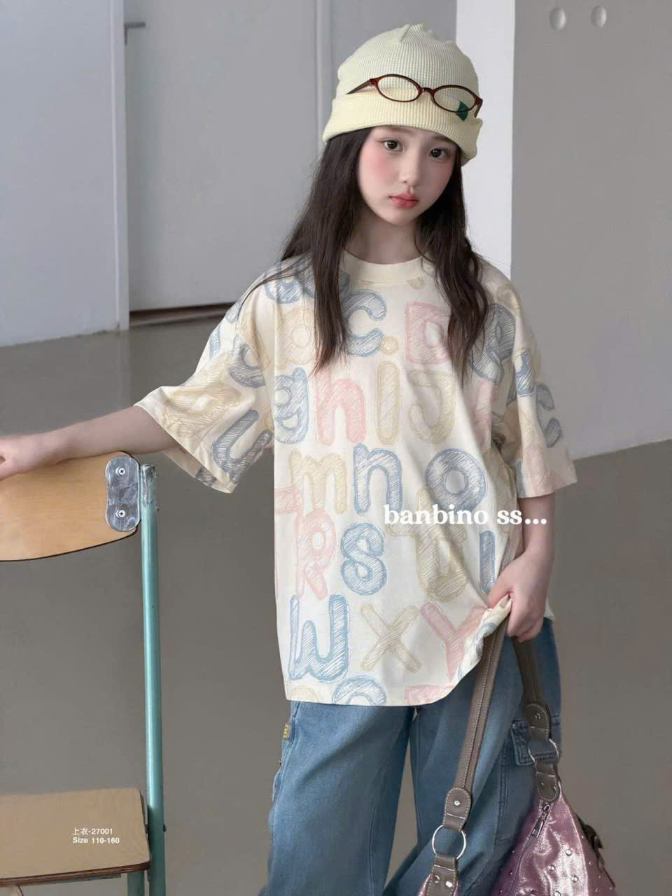 Áo thun bé gái size đại, áo thun trẻ em Banbino