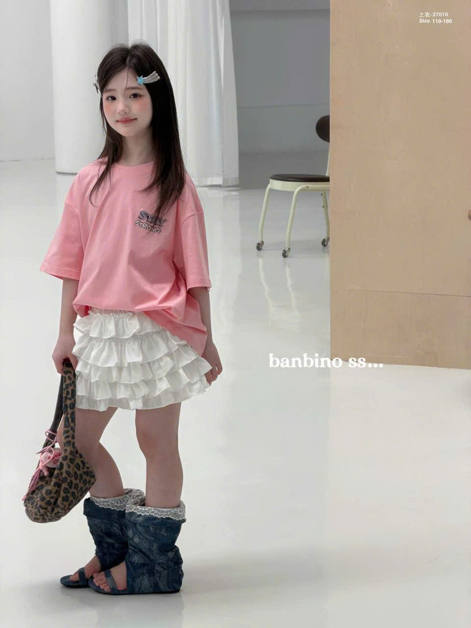Áo thun bé gái size đại, áo thun trẻ em Banbino
