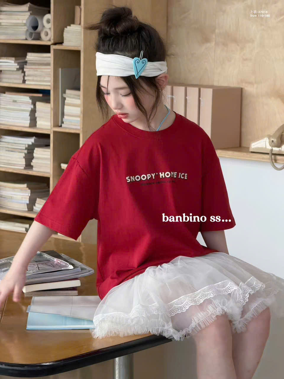Áo thun bé gái size đại, áo thun trẻ em Banbino