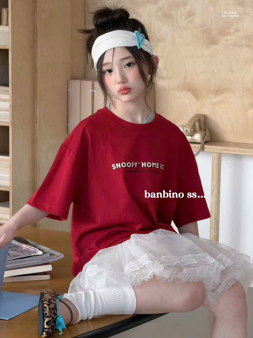 Áo thun bé gái size đại, áo thun trẻ em Banbino