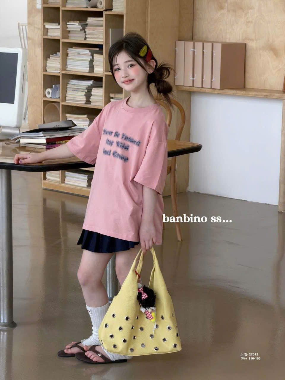 Áo thun bé gái size đại, áo thun trẻ em Banbino