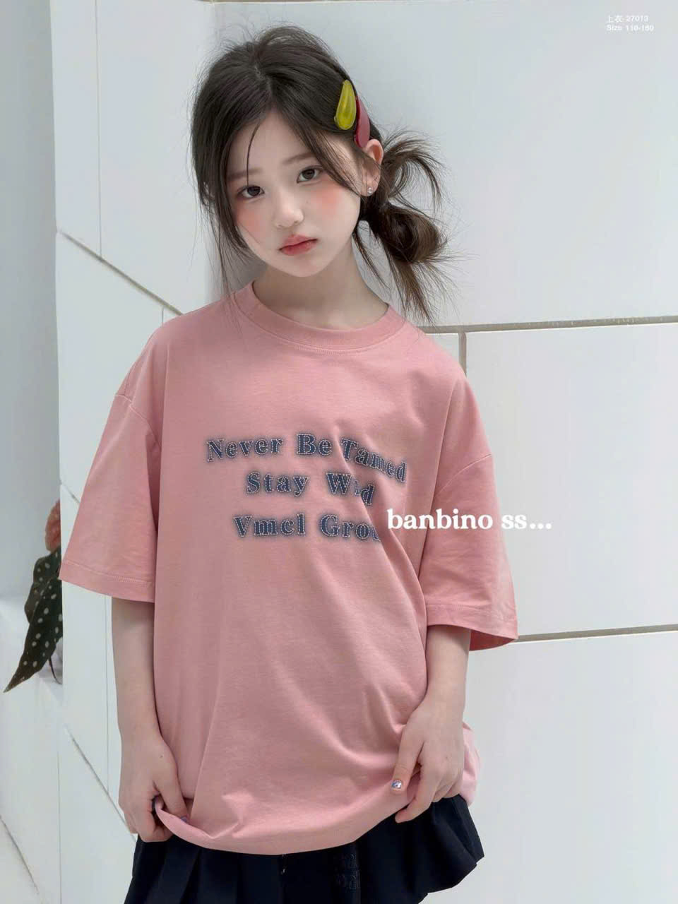 Áo thun bé gái size đại, áo thun trẻ em Banbino