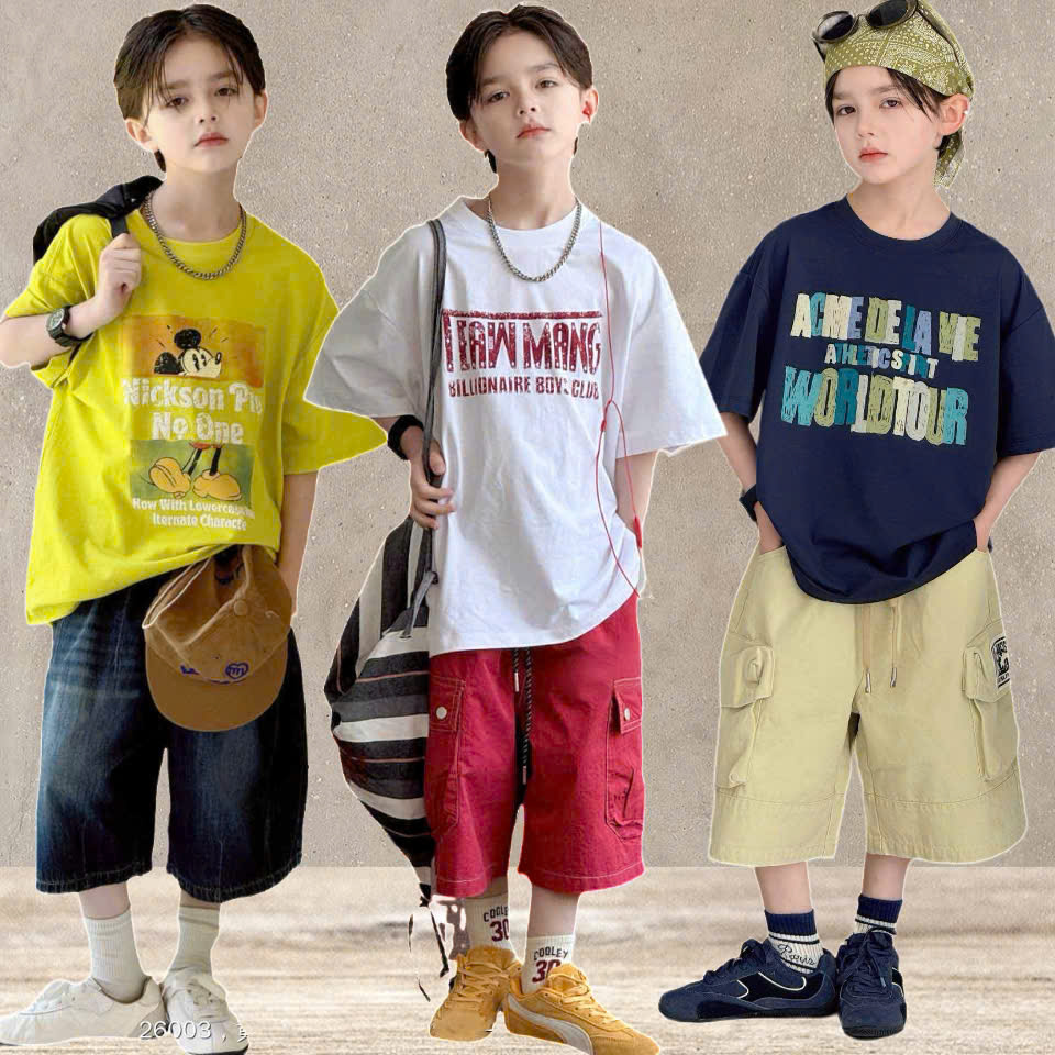 Áo thun cho bé trai 1-2-3-4-5 tuổi