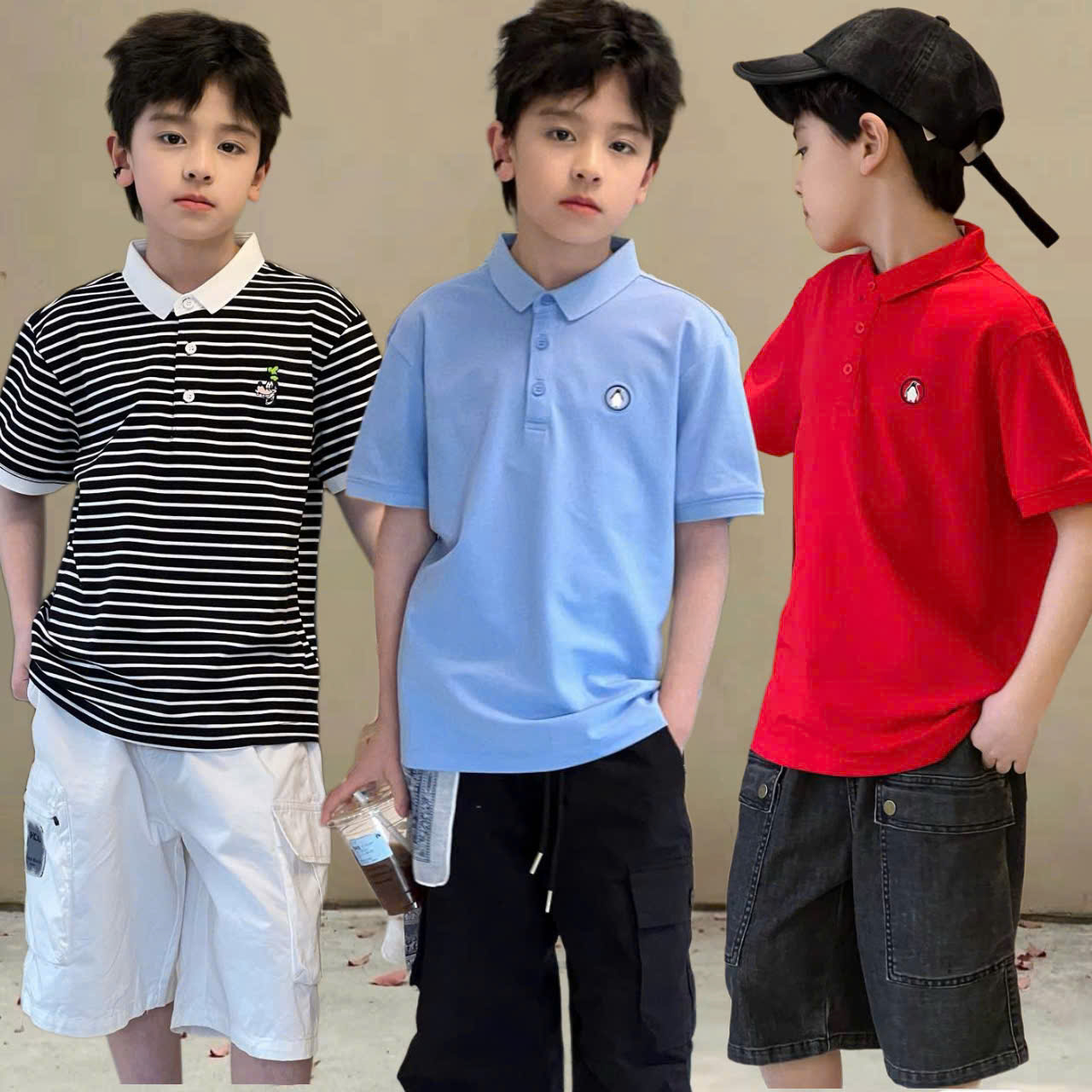 Áo thun cho bé trai 1-2-3-4-5 tuổi