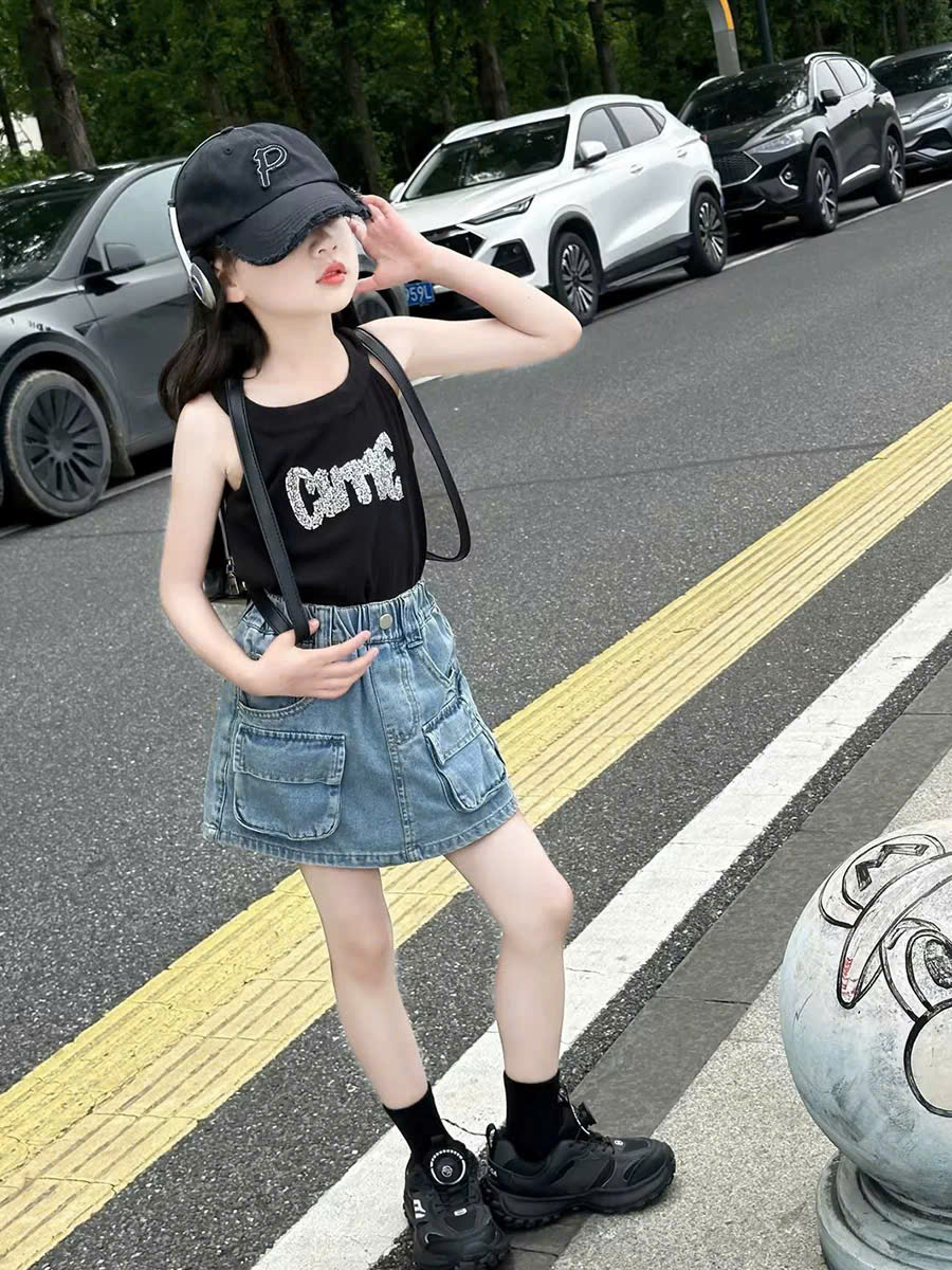 Chân váy jean, kaki cho bé gái 2 đếm 10-12 tuổi