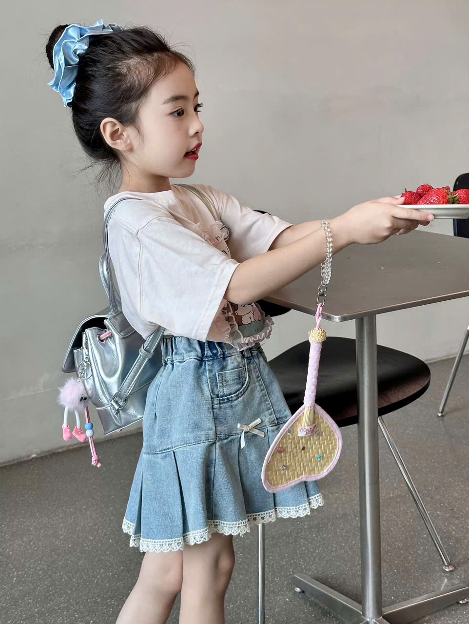 Chân váy jean, kaki cho bé gái 2 đếm 10-12 tuổi