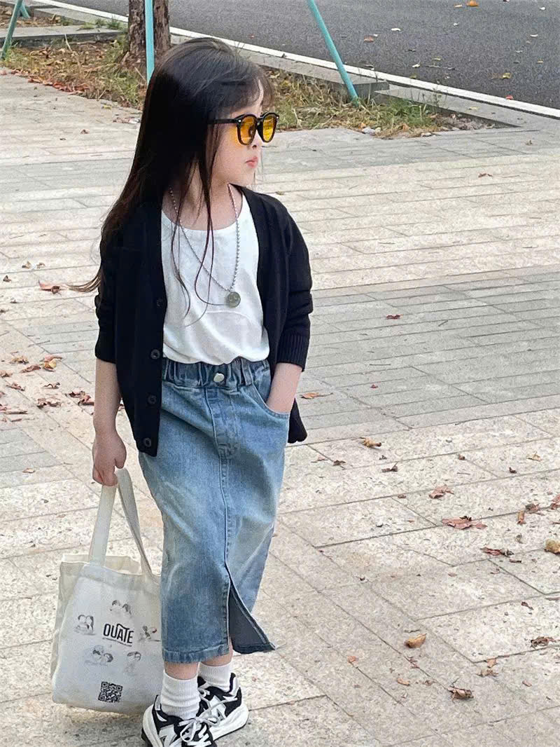 Chân váy jean, kaki cho bé gái 2 đếm 10-12 tuổi