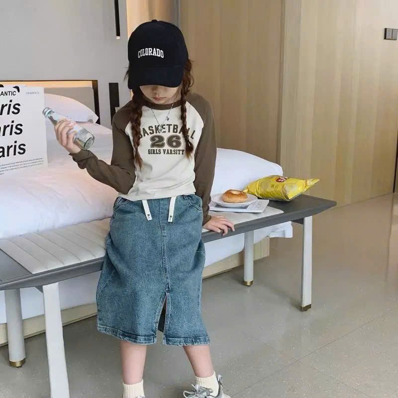 Chân váy jean, kaki cho bé gái 2 đếm 10-12 tuổi