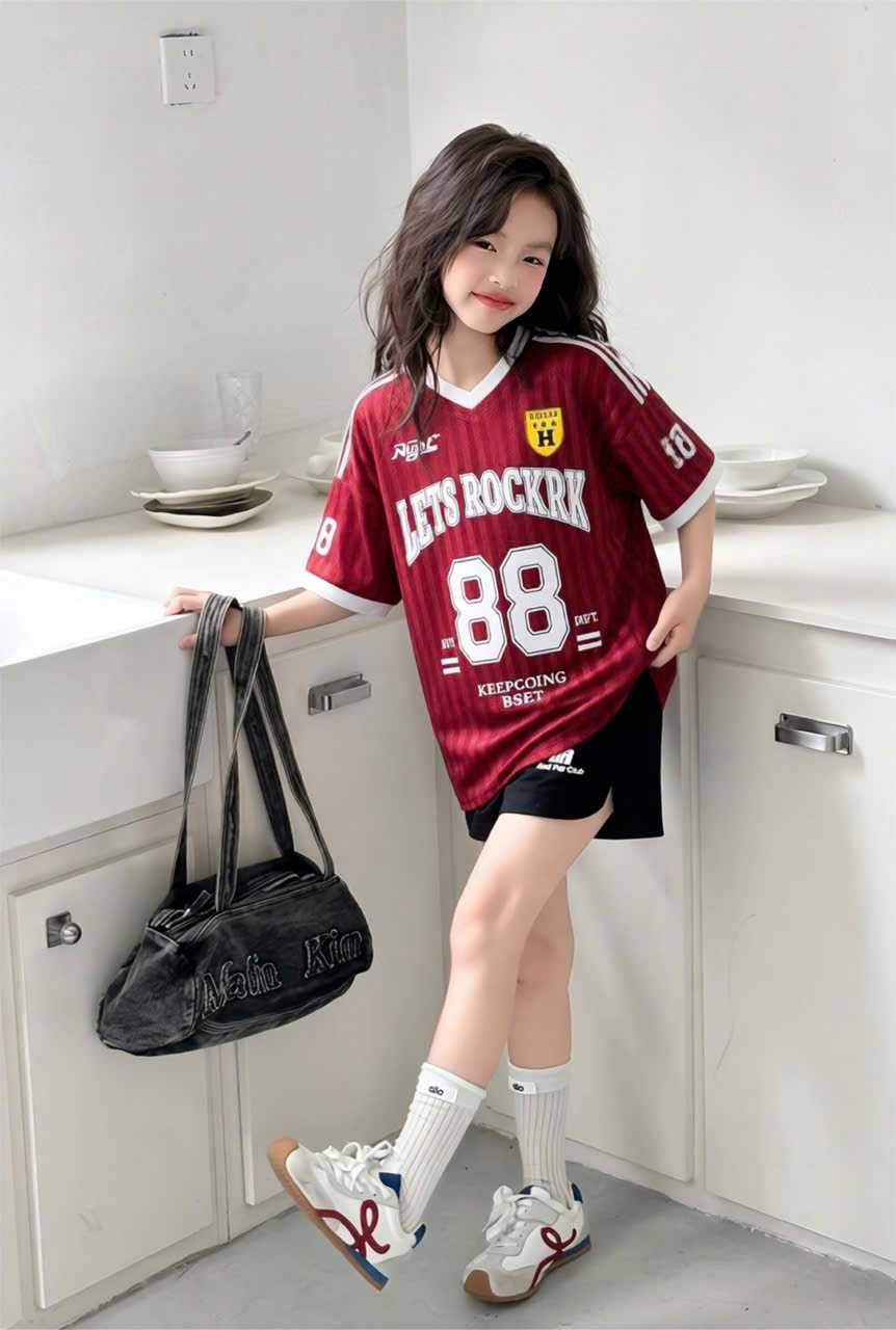 Áo thun cho bé gái form rộng size đại TPHCM