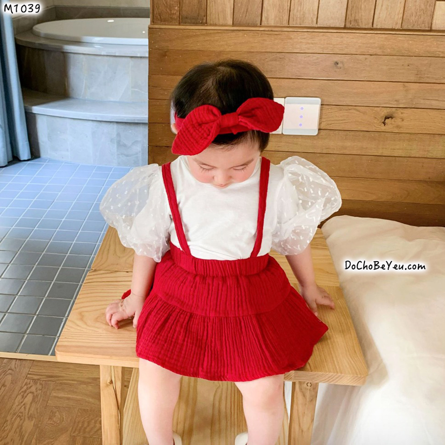 Váy ngắn tay cổ Polo Ponie Bubaby cho bé từ 6 tháng- 4 tuổi - Tìm Voucher